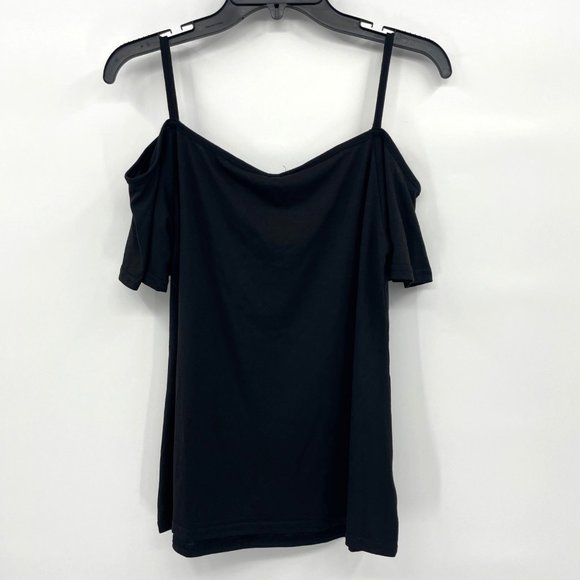 FISOUL Women's Off Shoulder Top Ruffle Sleeve Spaghetti Strap Halter Tops - Picture 3 of 8